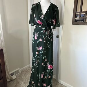 Privacy Please floor-length dress L NWT